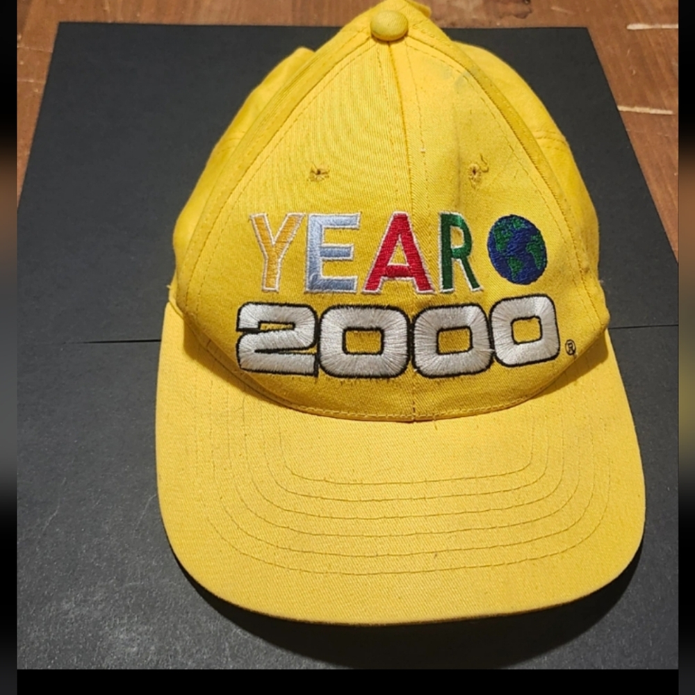 RARE Year 2000 yellow cap